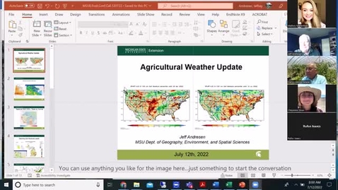 Thumbnail for entry Agricultural weather forecast for July 12, 2022