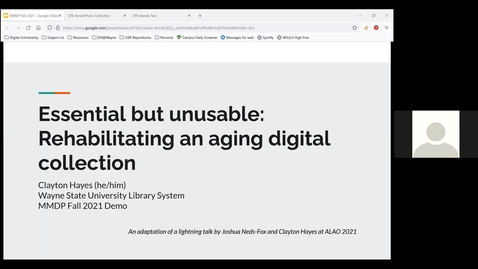 Thumbnail for entry MMDP 2021 Annual Meeting:  Session 3 Making the Most of Digital Tools for Cultural Heritage
