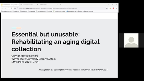 Thumbnail for MMDP 2021 Annual Meeting:  Session 3 Making the Most of Digital Tools for Cultural Heritage