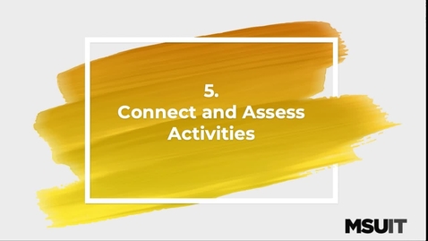 Thumbnail for entry IT Virtual Workshop D2L Gradebook Part 5 Connect and Assess Activities