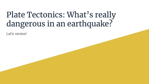 Thumbnail for GEO206: Let's Review: Earthquake Hazards