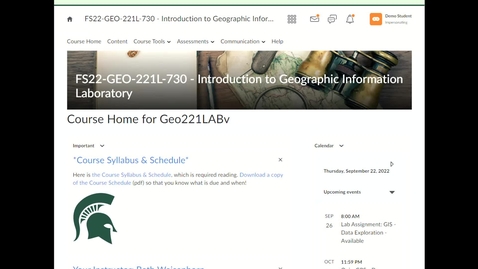 Thumbnail for entry Geo221Lv: How to view your grade and Instructor's feedback in an Assignment Folder (dropbox)