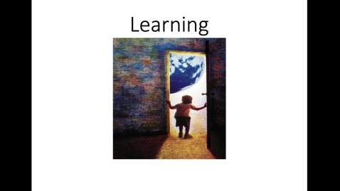 Thumbnail for entry Introduction and Perspectives on Learning