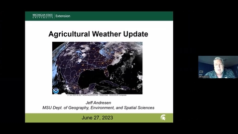 Thumbnail for entry Agricultural Weather Update - June 27, 2023