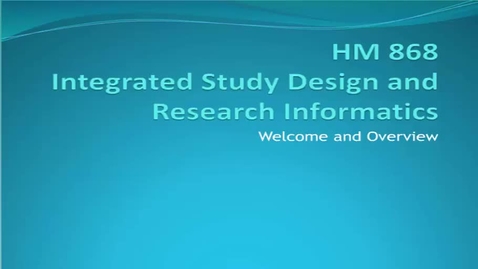 Thumbnail for HM868SyllabusandWelcome