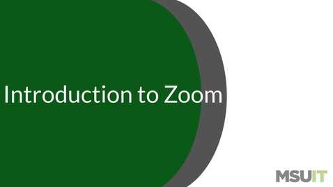 Thumbnail for entry Introduction to Zoom
