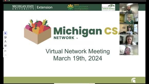 Thumbnail for entry March 19th, 2024 - MI CSA Network Virtual Meeting on Farm Labor