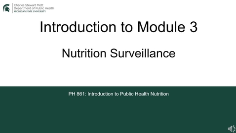 Thumbnail for PH861 Module 3 -Introduction