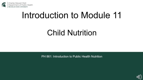 Thumbnail for PH861 Module 11 Introduction