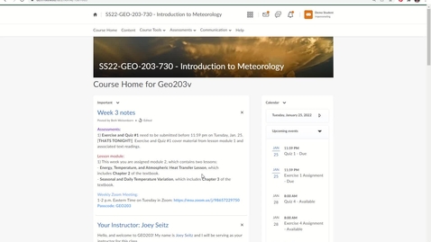 Thumbnail for Geo203v: How to view your grade and Instructor's feedback in an Submission Folder (dropbox)