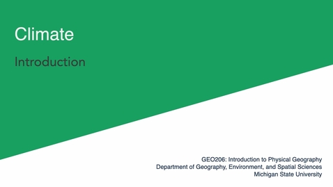 Thumbnail for GEO 206: Introduction to Climate