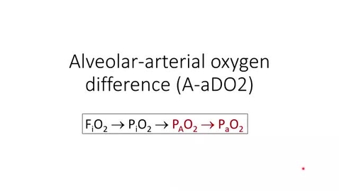 Thumbnail for entry VM 520-Alveolar-arterial oxygen difference (AaDO2) (2021-22)