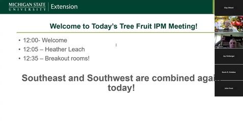 Thumbnail for Tree Fruit IPM Update for Southern Michigan June 11,  2025