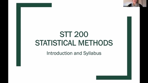 Thumbnail for STT 200 US25 Session A Introduction