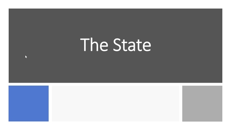 Thumbnail for GEO113: Introduction to Lesson Module: The State