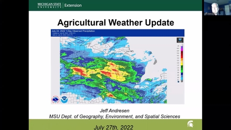 Thumbnail for entry Agricultural weather forecast for July 27, 2022