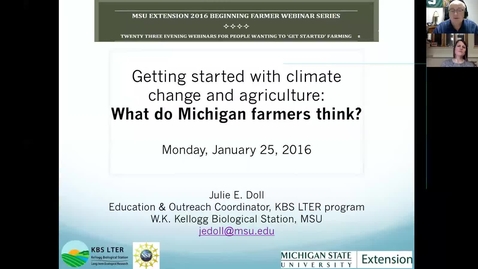 Thumbnail for Getting started with climate change and agriculture:  What do MI farmers think?