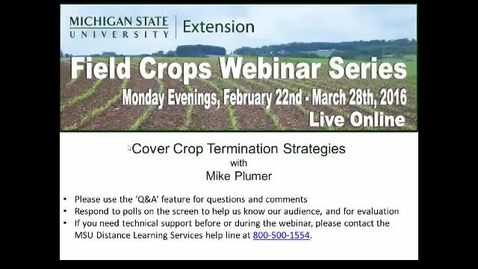 Thumbnail for entry Cover Crop Termination Strategies