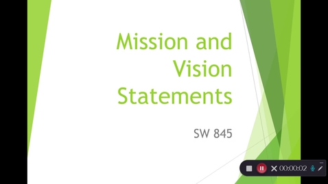 Thumbnail for Mission &amp; Vision Statements Summer '24