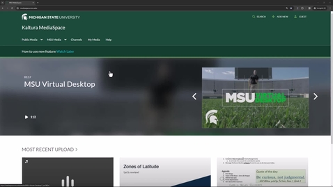 Thumbnail for How to view any lecture from the MSUCOM curriculum
