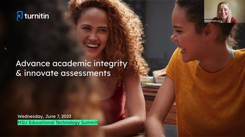 Thumbnail for Turnitin:  Advance academic integrity &amp; innovate assessments (06.07.2023)