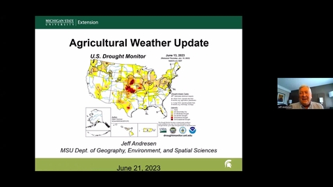 Thumbnail for entry Agricultural Weather Update - June 21, 2023