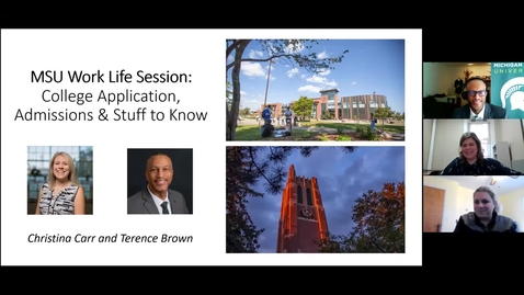 Thumbnail for Family Employee Resource Group: College Application, Admissions, &amp; Stuff to Know
