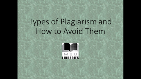 Thumbnail for entry What is Plagiarism?