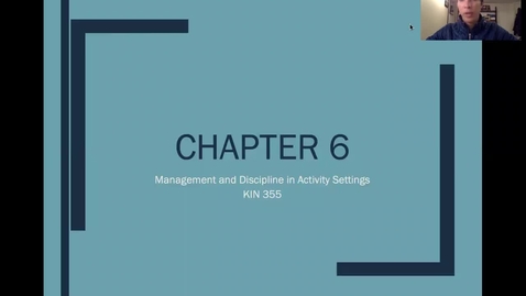 Thumbnail for KIN 355 004 Classroom Management_part 1
