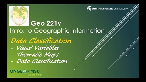 Thumbnail for entry GEO 221v: Data Classification