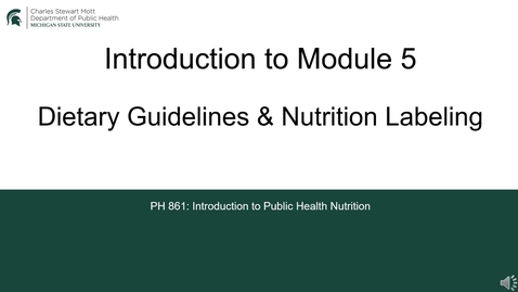Thumbnail for Module 5 Introduction