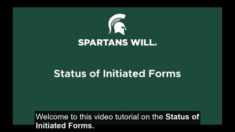 Thumbnail for Status of Initiated Withdrawal &amp; Late Add Forms and Cancelling a Form