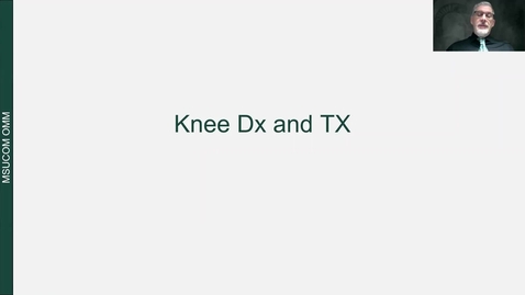 Thumbnail for entry Knee Dx and Tx 511