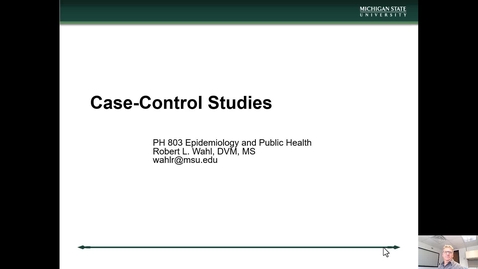 Thumbnail for PH 803 Module 8 - Case-Control Studies - Lecture