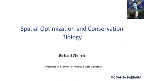 Thumbnail for 2024 Rachel Carson Lecture by Richard Church