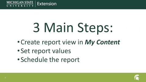 Thumbnail for Scheduling BI Reports