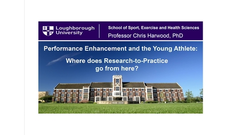 Thumbnail for entry Chris Harwood &quot;Performance Enhancement and the Young Athlete&quot;