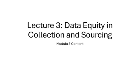 Thumbnail for Module 3 Lecture