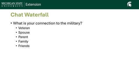 Thumbnail for Veterans and Military Families.mp4