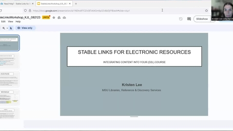 Thumbnail for Stable Linking and Accessibility