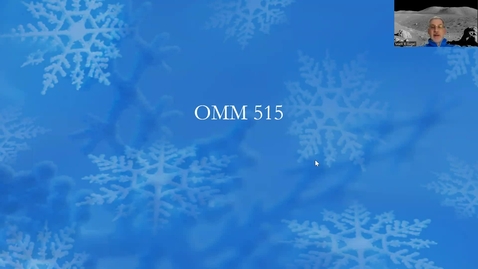 Thumbnail for entry OMM 511 Course Intro 23