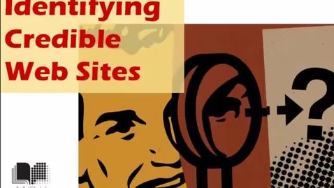 Thumbnail for entry Identifying Credible Web Sites