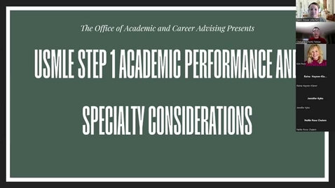 Thumbnail for entry USMLE Step 1 - Academic Performance and Specialty Considerations