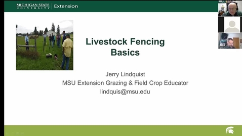 Thumbnail for entry Fencing and watering systems for livestock  March 13, 2017