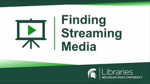 Thumbnail for Finding Streaming Media