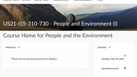 Thumbnail for ISS310: Your course website in D2L