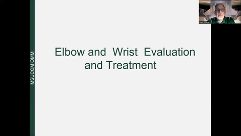 Thumbnail for entry Elbow and Wrist