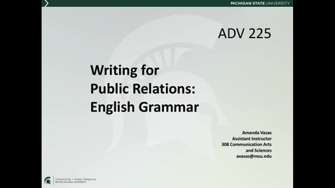 Thumbnail for entry *ADV225Session2LectureVideo3_EnglishGrammar1of2