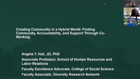 Thumbnail for entry Encore Presentation: Creating Community in a Hybrid World