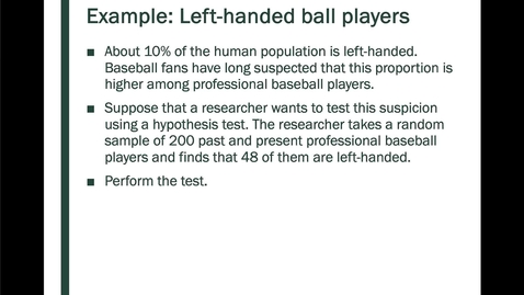 Thumbnail for LeftHandedBallPlayersPart1